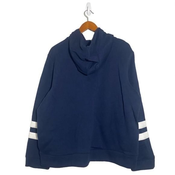 NAUTICA Ladies Fleece Lined Pullover Sweater‎ Hoodie Navy Color Size XL - Picture 6 of 12
